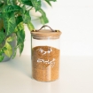 Picture of Leather lid jar with gold nails -Large