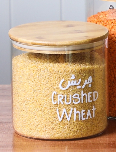 Picture of Airtight Glass Jar - Bamboo Lid 2 L -Straight