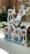 Picture of Gergian Set (pack of 12) - 3 Colors  -With White Trayطقم قرقيعان مع صينية أولاد وبنات -
